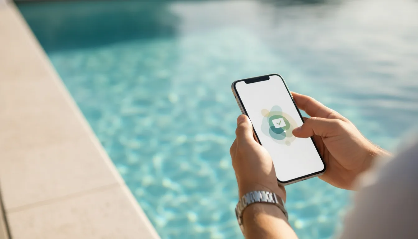 A new pool lead arriving on a phone